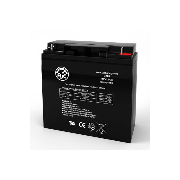Battery Clerk AJC Country Clipper 2505KOT Zetron Series Lawn and Garden Battery, 22ah, 12V AJC-D22S-I-0-180559 - main